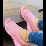Summer New Plus-Size Fashion And Leisure Women With Thick-Soled Net