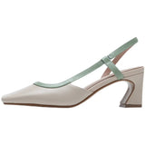 Breakj Heel Square Head Brown Bag Head Sandals Women 2025 Summer Light-Mouthed High-Heeled Shoes Sandals Women's