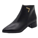 Shoes Women Boots Fashion Waterproof Booties Plus Size Comfortable Soft Bottom Female Platform Shoes Black Botas De
