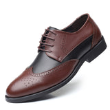 Breakj British Bullock Men's Plus Size Men's Shoes Fashion Trend Round-Headed Men's Single