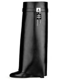 Breakj Autumn And Winter New Locking Slope With Ladies Boots High Heel Tip One-Legged Women's