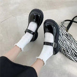 Breakj Jane Small Leather Shoes Retro Thick Soles Of High-Lefford Shoes 2025 New Casual Fashion Match Niche Women's