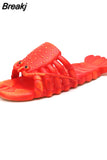 Summer Lobster Slippers Women Funny Animal Flip Flops Cute Beach Casual Shoes Unisex Big Size Soft Beach Slippers