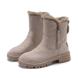Shoes Women 2023 New Winter Fur One Snow Boots Ankle Boots Big Cotton Shoes