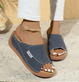 Breakj New Slope And Slippers Fashion Fish Mouth Cool Slippers Wearing Light Beach Women's Cool