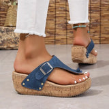Breakj Thick-Soled Women's Shoes In The Summer Of 2025 Large-Size Wish Slopes And Women's Toe
