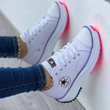 Breakj 2023 New Low-Top Single Shoes Women's Thick-Sing Canvas Shoes Women's Canvas Pine Cream Bottoms Of Large Women's