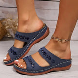Breakj Women's Sandals Sloping And 2025 New Retro Line Anti-Slip Light Soft Back Comfortable