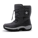 Breakj Winter New Tide Leisure High-Top Cotton Boots Outdoor Snow Boots Men And Women Plus Velvet Warm Cotton