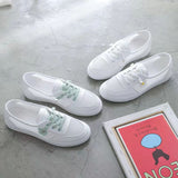 Women Spring Summer Flats Sneakers Mesh Breathable Lace Up Tennis Casual Light Hollow Sapatos Femininos White Comfort