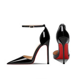 Breakj High Heels Women 2025 New Pointed Light Mouth Fine Heel Single Shoes Elegant Buckle With Hollow