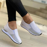 New Women's Single Shoes, Round Head, Flat Bottom, Color, Large Size Love Shoes, Casual Single