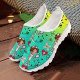Women's Shoes Shallow Mouth Large Size Casual Single Shoes Women's 43 Round Head Flat-Soled Cartoon Women's Shoes