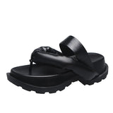 Breakj Bottom Clip Slipper Women 2025 Summer New Pine Cake Bread Cool Slippers Fashion Wear Casual