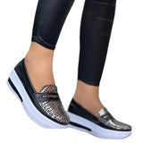New Casual Single Shoes Solid Color Round Head Low Top Belt Buckle Soft Sole Work Shoes Bean