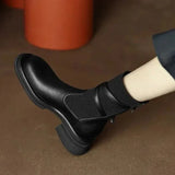 New Women's Chelsea Boots Vintage Ladies Platform Shoes Chunky Heel Stretch Sock Ankle Boots for Women Botines