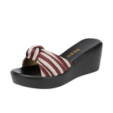 Heel Slippers Women Wear Fashionable 2023 New Muffin Thick Bottom Waterproof Table Size Fish Mouth High Heel