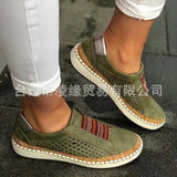 Single Shoes Women 2023 Summer New Flat Ribbon Set Foot Spell Color Large Size Women's