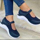 Breakj Summer Round Head Knitting Magic Thick-Soled Sandals Women Large Code Grid Roman