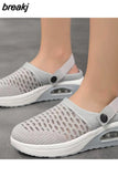 Women Sandals Air Mesh Summer Sandals With Platform Heels Shoes Women Casual Slippers Beach Summer Shoes Wedges Sandalias