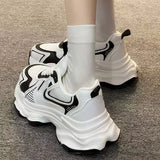 Breakj Shoes Women's Spring Summer 2025 New Thick Soles To Increase The Breathable Leisure Mesh