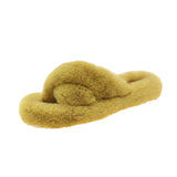 Breakj Slippers Women Wear Net Red Code 2025 New Autumn And Winter Warm Wear Cross Fur