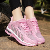 Breakj Women's Shoes 2025 Spring New Hollow Single Network Air-To-Air Air Cushion Damping Light Leisure Sports
