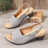 Breakj Plus Size Spring / Summer 2023 New Fishmouth Beach Sandal With High