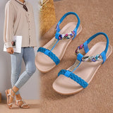 Summer New Fashion Trend Women's Sandals Elastic Belt Lightweight And Comfortable Sandals Plus Size