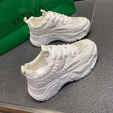 New Spring And Autumn Fashion Casual Dad Shoes Korean Version Ins Tide Retro Net Cloth Students Casual Sports