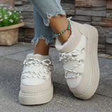 Breakj Bottom Cross Strap 2025 Autumn And Winter New Fashion Plus Thick Warm Short Barrel Pedal Tight Cotton