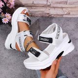 Breakj Sports Sandals Women Wear 2025 New Summer Drill Thick Bottom Magic Stick Soft Bottom Roman Beach