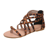 Sandals 2023 Summer New Multi-Color Large-Size Sandals Women's Suede Open-Toe One-Word Buckle Flat