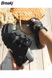 Fashion Womens Thick-soled Slip-on Gladiator Shoes Summer Sandals 2023 New Casual Sports Wedge Women's Slippers
