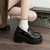 Breakj Out-Of-Home Temperament Thousands Of Gold Wind And Happy Shoes 2025 Women's New French Round Head Casual Mary Treasure Shoes