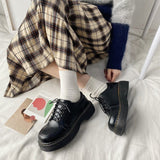 Children 2024 Spring New College Style Jk Uniforms Korean Version Of Online Celebrity Thick-Soled British Leather