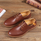 Breakj New Men's Casual Leather Shoes Large Size Board Shoes Business Casual Men's Shoes