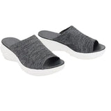Breakj Casual Single-Shoe Women's 2023 Summer New Flat Bottom Fish Mouth Mesh Breathable Women Wear