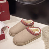 Women's Shoes, Snow Boots, Women's Winter Fashion, Baotou Slippers, Muffin, Thick Soles, Warm Cotton