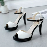 Mouth Summer High Heels Sandals Women Peep Toe Shoes 2024 Platform Woman Sandals Fashion Party Ladies
