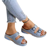 Breakj New 2025 Large-Size Sandals Fashion Slope With Car Sewing Casual Cool Drag Roman Slippers