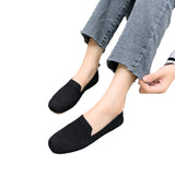 Breakj Red Large-Size Breathable Flying Shoes 2023 Summer New Women's Shoes Shallow Lazy Shoes Bean