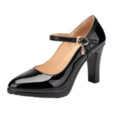 Leather Pointed Stilettos Model Catwalk High Heels Cheongsam Performance Shoes Comfortable Shallow Mouth Work Single Shoes Large