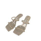 Breakj Slippers Women's Summer Wear 2025 New Fashion Evening Wind High Heel Cool Slippers Water Drill Fairy