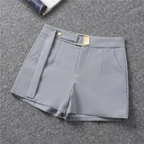Breakj Spring And Summer Shorts Female Autumn Summer 2024 New High Waist Khaki Boot Pants Are Versatile With A Thin Korean Version Of Wide Leg