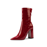 Breakj Pointed High And Sexy Water Drill Elastic Boots Thin Skinny Boots Fashion Women's