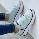 Large Size Strapped Canvas Shoes Women's 2024 New Women's Casual Single Shoes With High Upper And Shallow