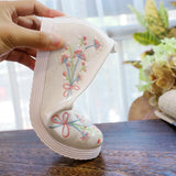 Breakj Shoes Round Head Spring And Autumn Ancient Style Students Embroidered Cloth Shoes Ancient Costume Stage Play Dance Shoes Women's Shoes Single