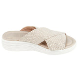 Women's Slippers Stretch Cross Orthotic Slide Sandals Women Open Toe Beach Slip on Comfort and Support Summer