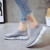 women's sneakers Vulcanized Shoes Sock Sneakers Women Slip On Flat Shoes Women Plus Size Loafers ladies